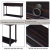 Console Table Sofa Table with Drawers for Entryway with Projecting Drawers and Long Shelf