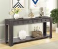 Console Table for Entryway Hallway Sofa Table with Storage Drawers and Bottom Shelf