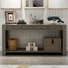 Console Table for Entryway Hallway Sofa Table with Storage Drawers and Bottom Shelf