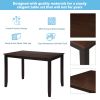 5-Piece Dining Table Set Home Kitchen Table and Chairs Wood Dining Set