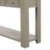 Console Table for Entryway Hallway Sofa Table with Storage Drawers and Bottom Shelf