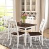 5-Piece Dining Table Set Home Kitchen Table and Chairs Wood Dining Set