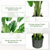 1/2pcs 5 Feet Artificial Tree Faux Monstera Deliciosa Plant for Home Indoor and Outdoor