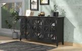 62.2'' Accent Cabinet Modern Console Table for Living Room Dining Room With 3 Doors and Adjustable Shelves