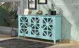 62.2'' Accent Cabinet Modern Console Table for Living Room Dining Room With 3 Doors and Adjustable Shelves