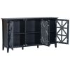 62.2'' Accent Cabinet Modern Console Table for Living Room Dining Room With 3 Doors and Adjustable Shelves